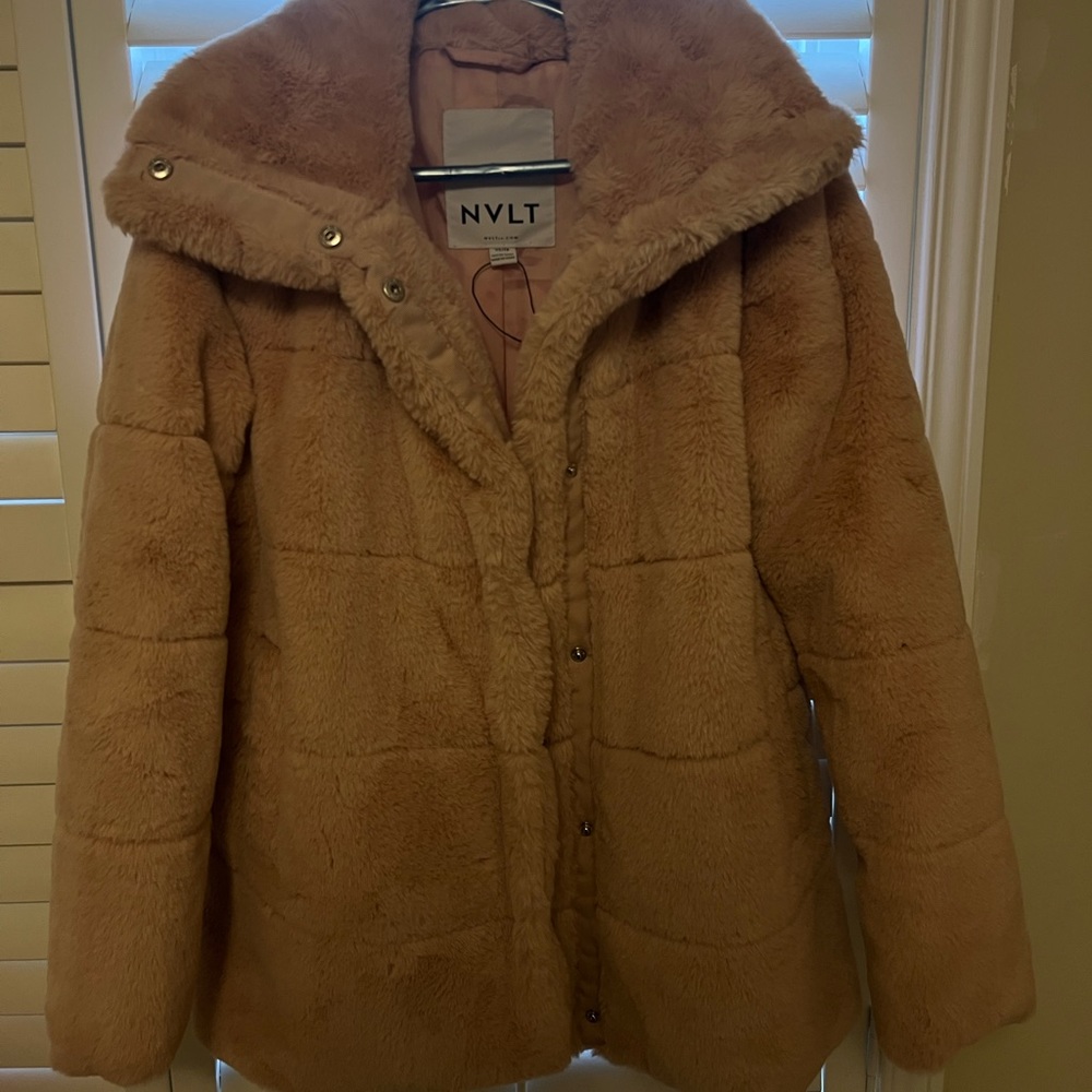 Pink furr coat